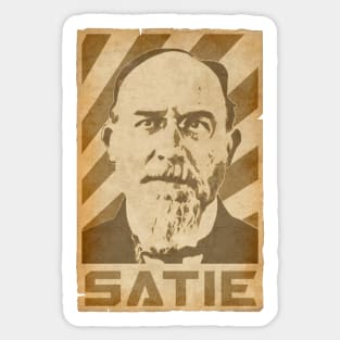 Eric Satie Retro Propaganda Sticker